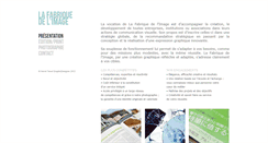 Desktop Screenshot of lafabriquedelimage.com